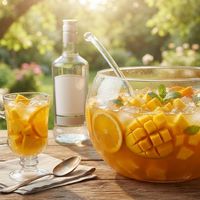 Punch cu mango și portocală