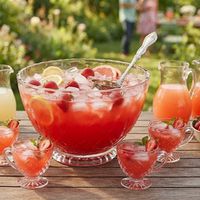 Punch de căpșuni cu vodkă