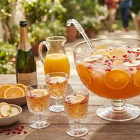 Punch de fructe cu vin spumant