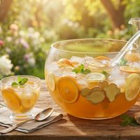 Punch non-alcoolic cu citrice și ghimbir