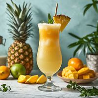 Punch tropical cu rom și ananas